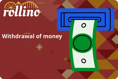 Cash withdrawal illustration with money and card slot
